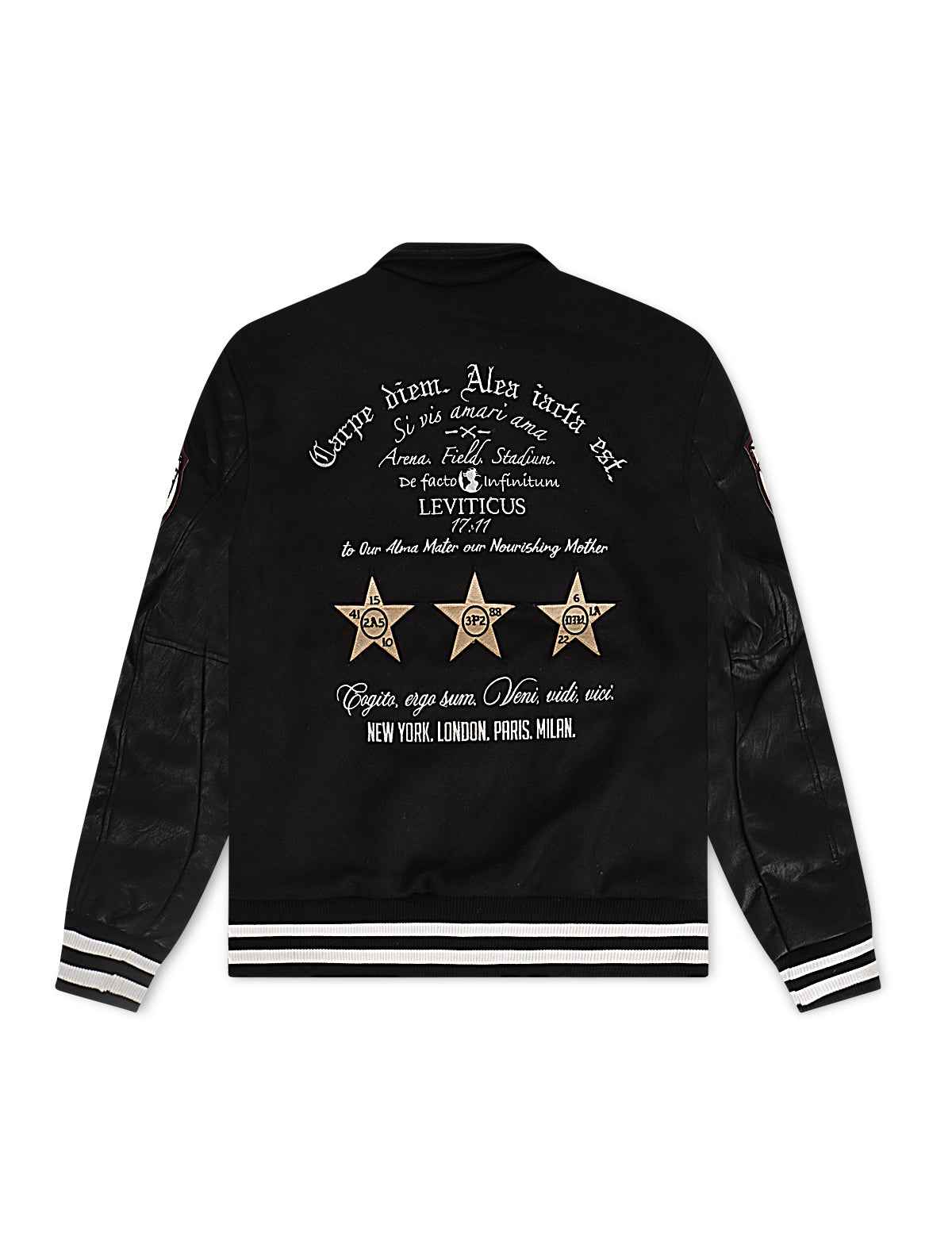 Jordan Craig Kids Carpe Diem Varsity Jacket - Black
