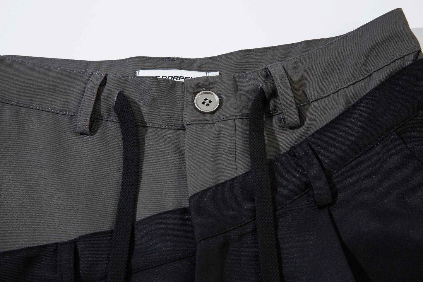 Men's Wide-Legged Black Trousers