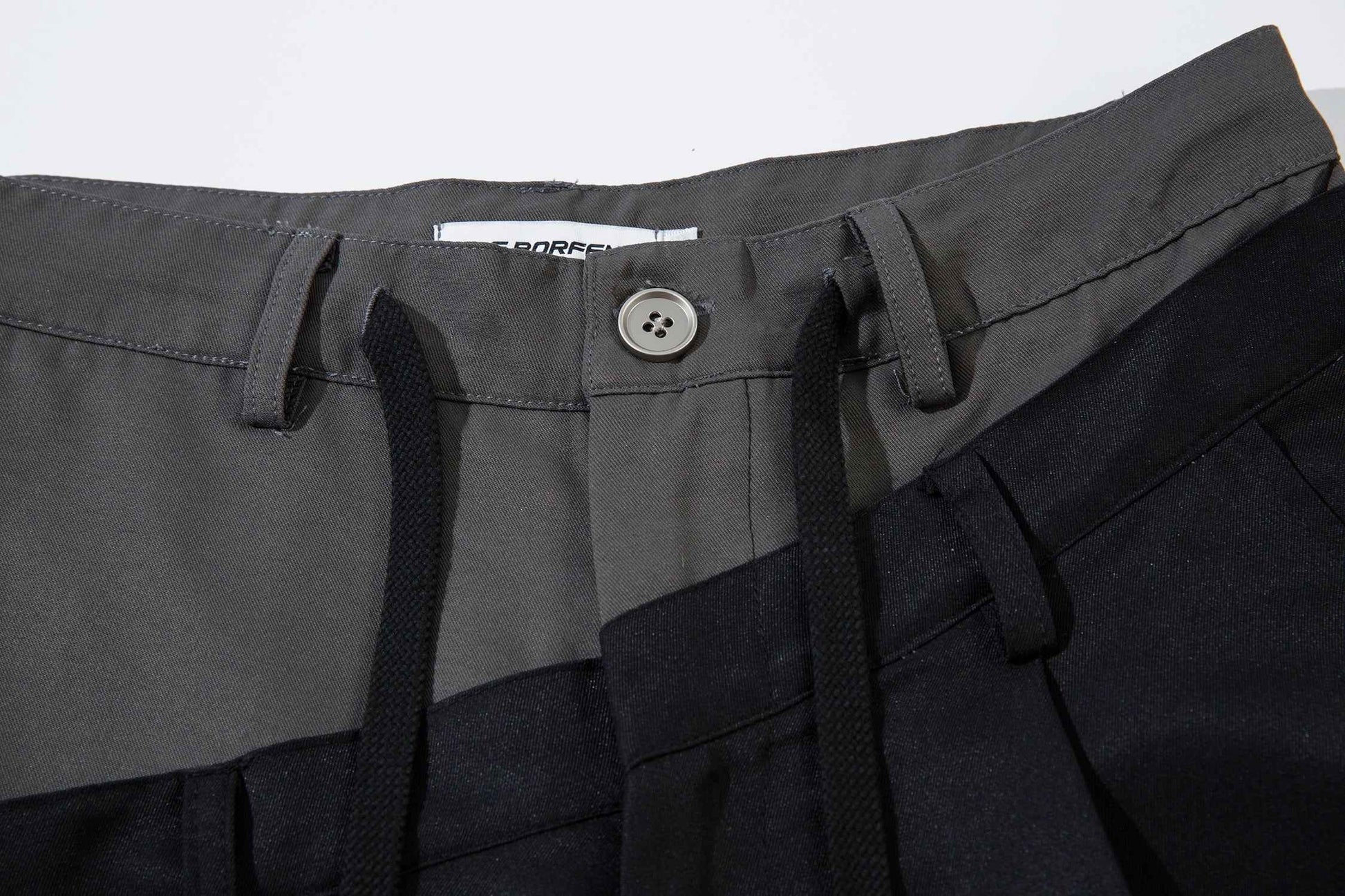 Men's Wide-Legged Black Trousers