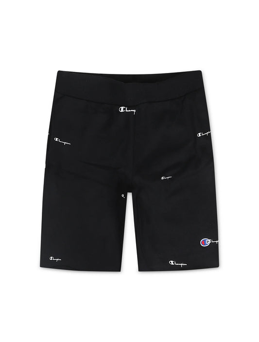 Champion Logo Spead Shorts - Black