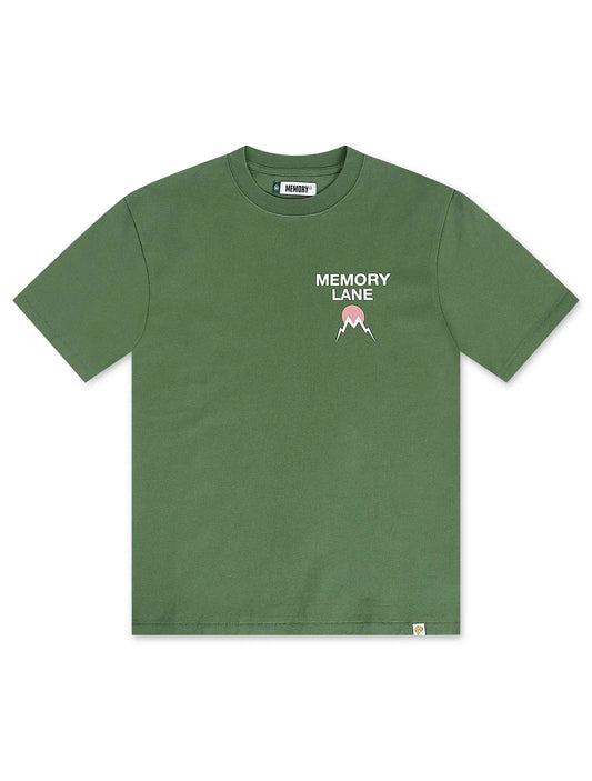 Memory Lane Core Flip Tee - Moss