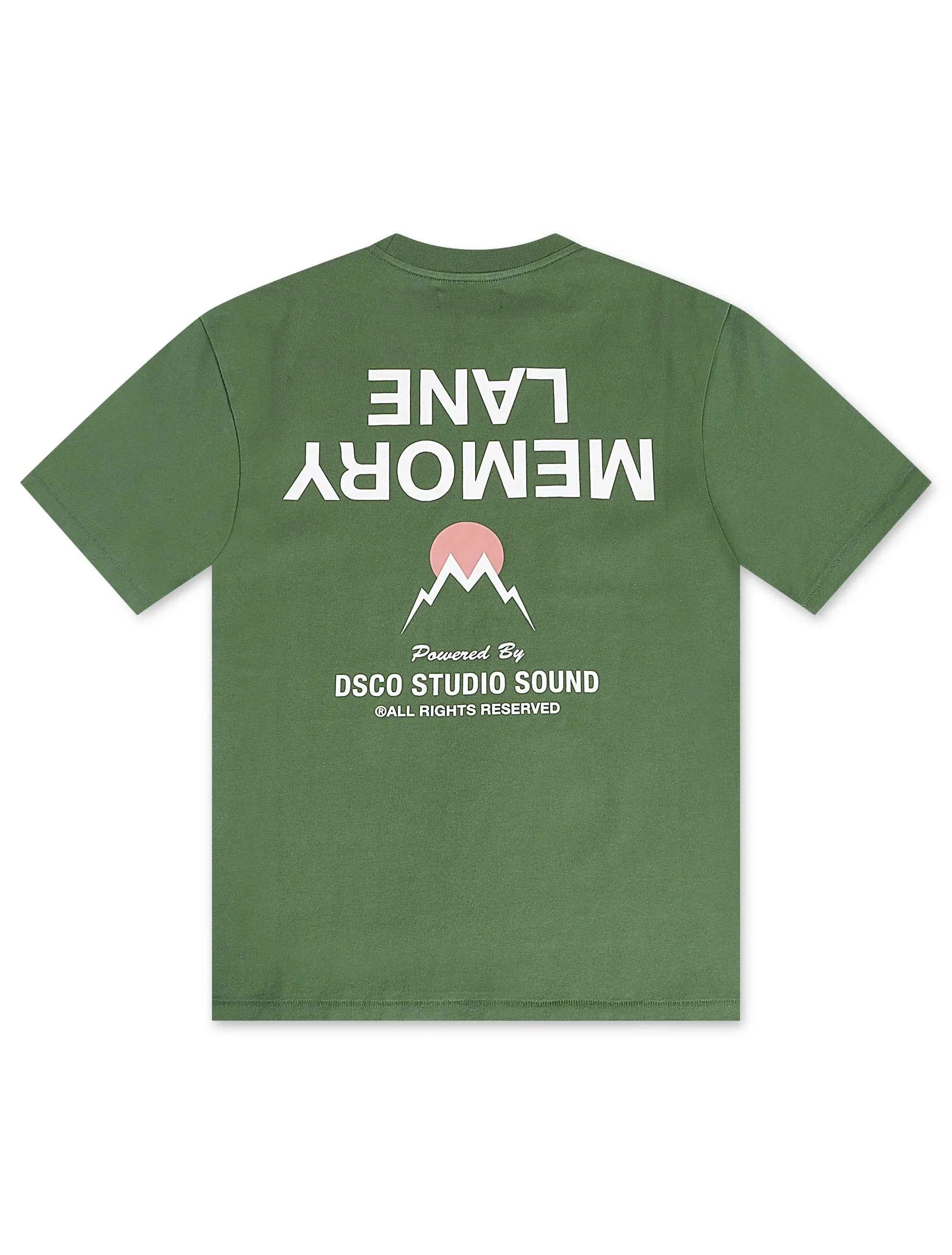 Memory Lane Core Flip Tee - Moss