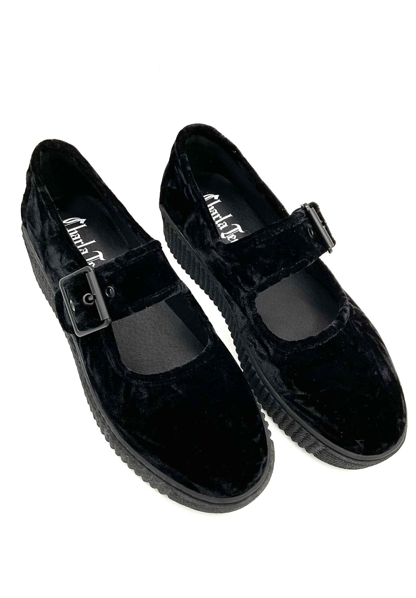 Velvet Crush Maryjane Sneaker - Black
