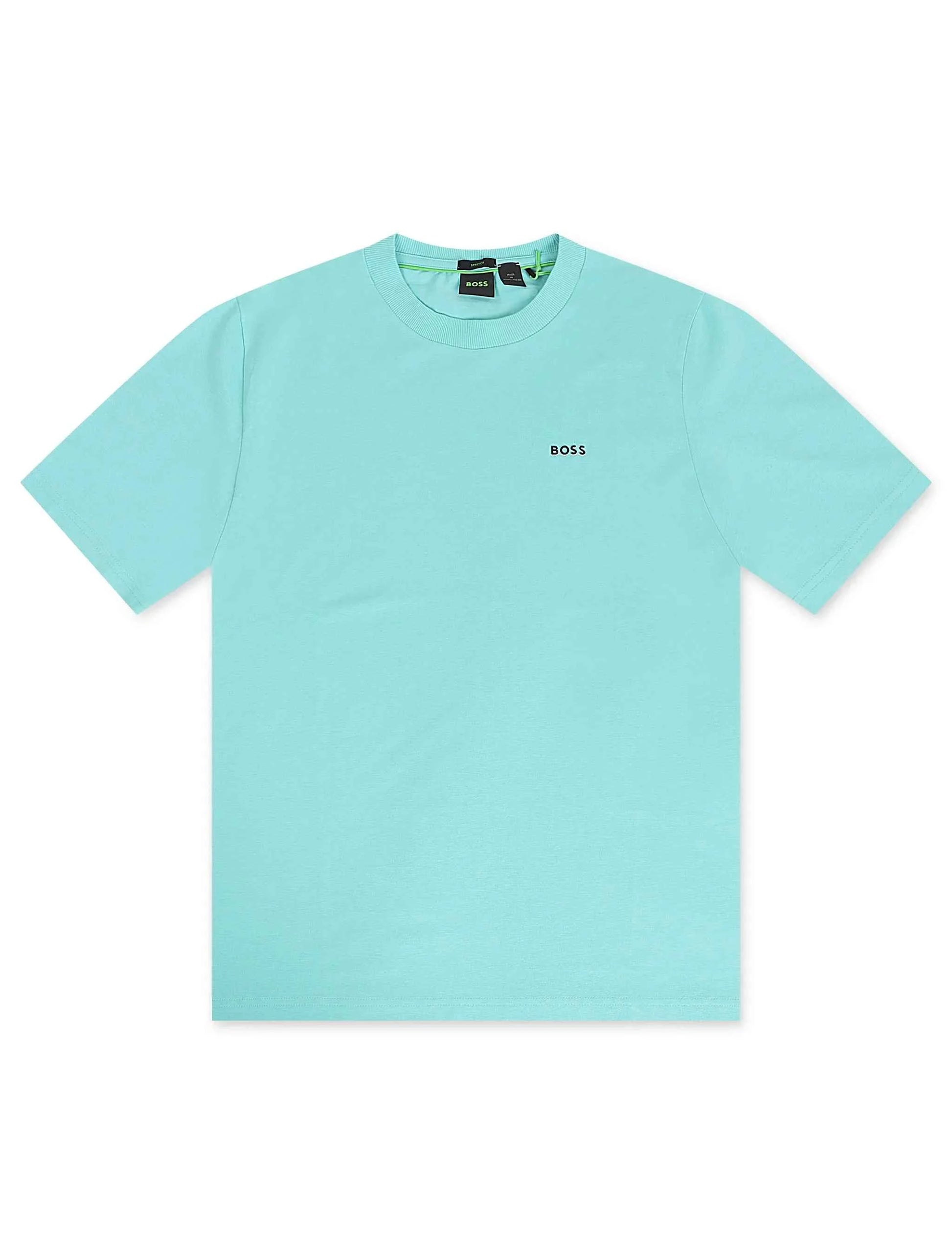 Boss Green Contrast Logo Tee - Teal