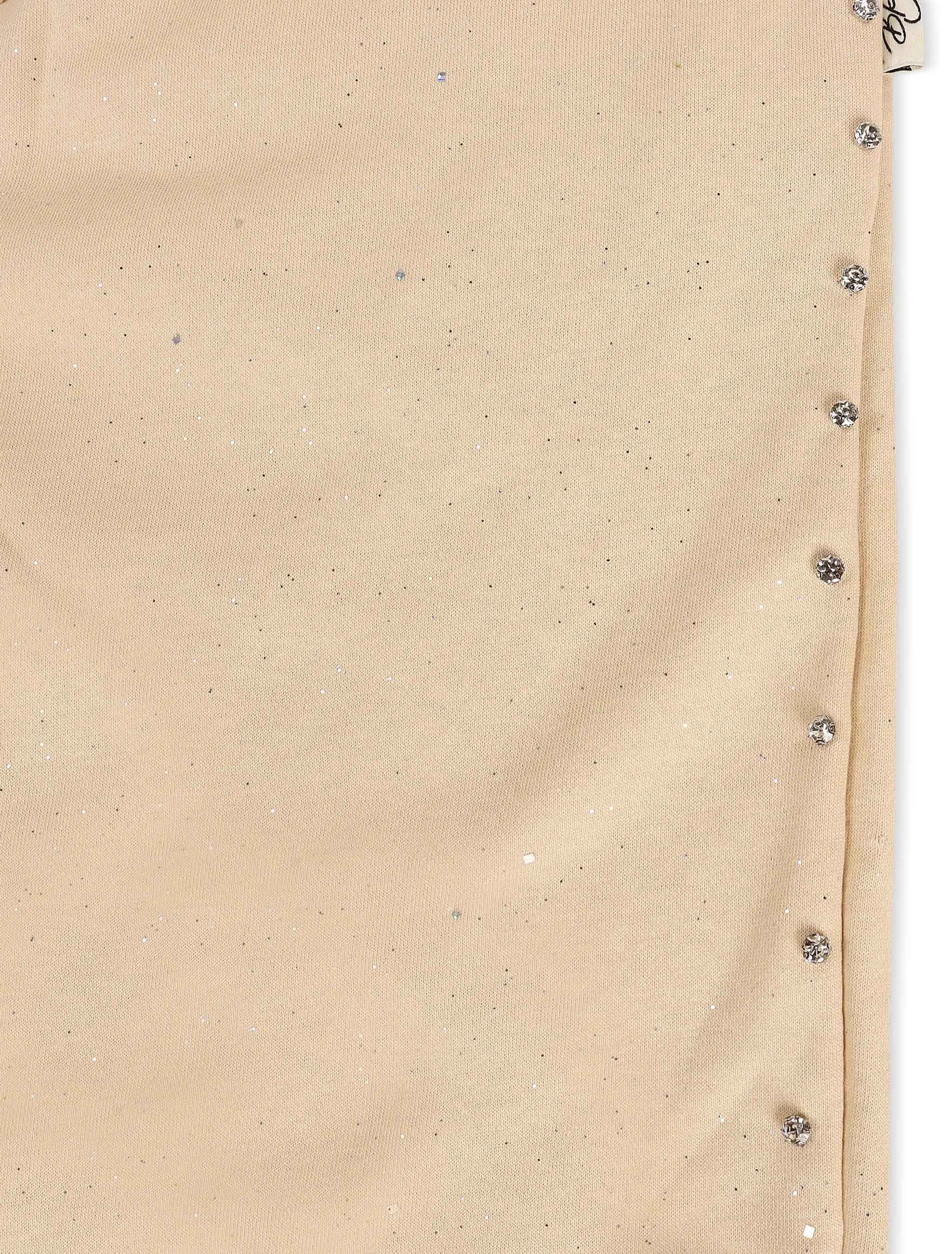 Bkys Rhinestone Shorts - Beige