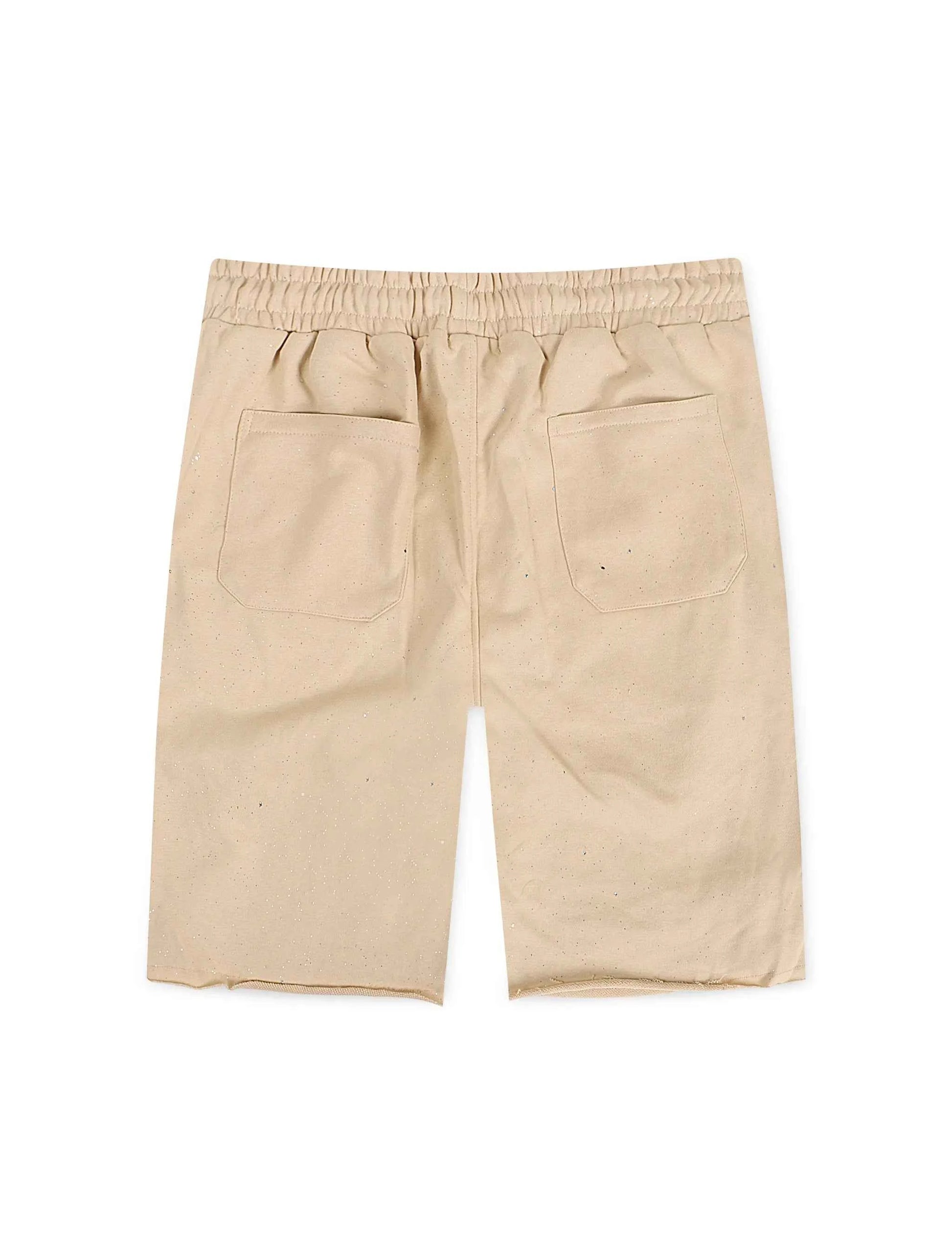 Bkys Rhinestone Shorts - Beige