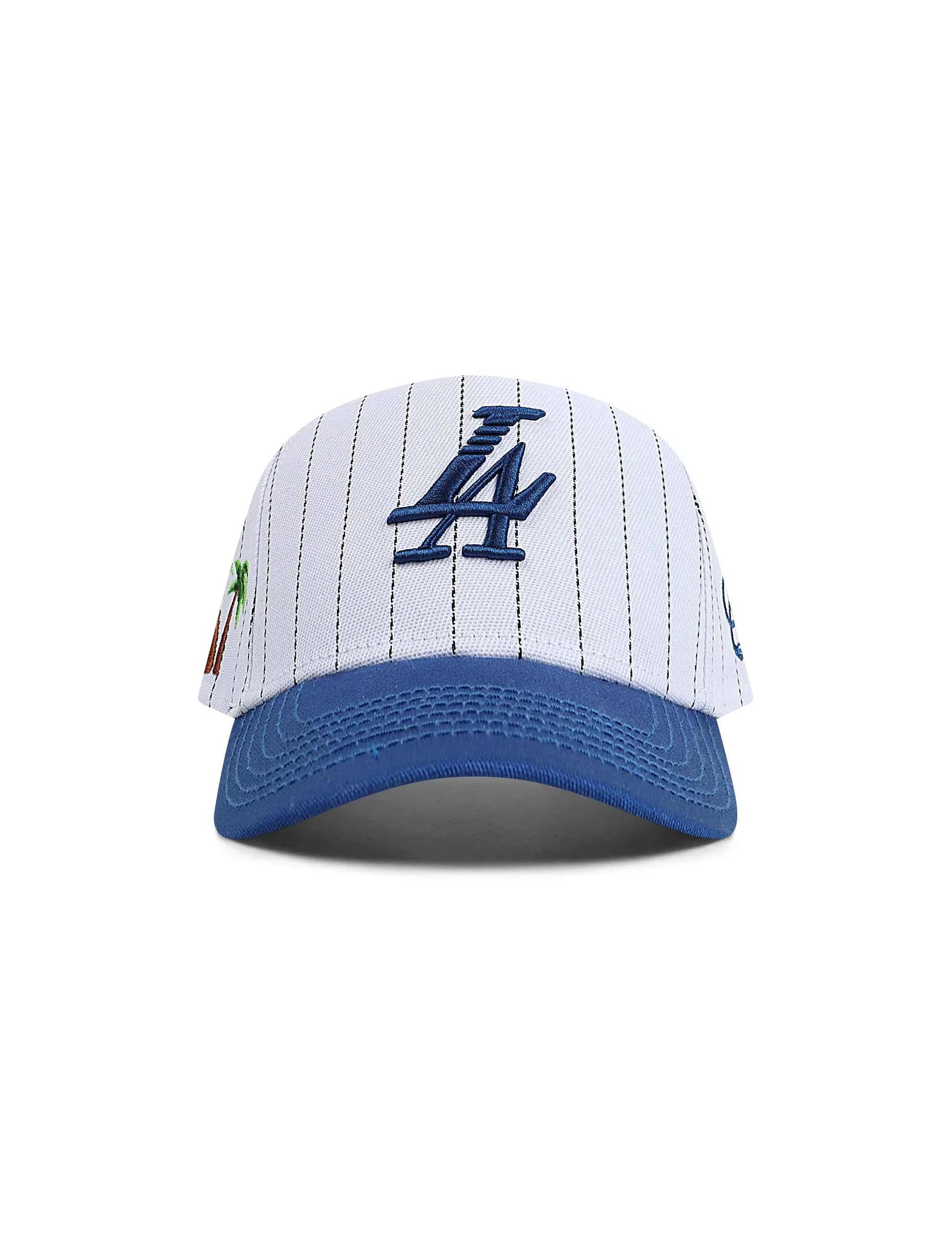 Reference Mens Paradise LA Pinstripe Hat - White/Blue