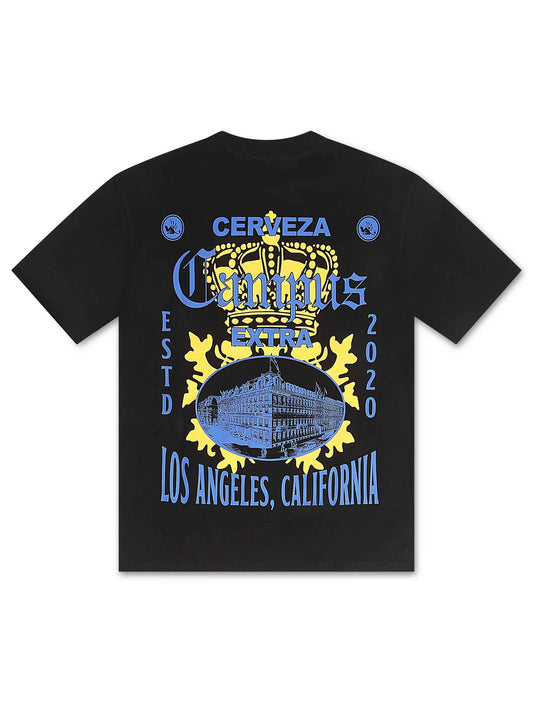 Campus La Via Cropped Tee - Black
