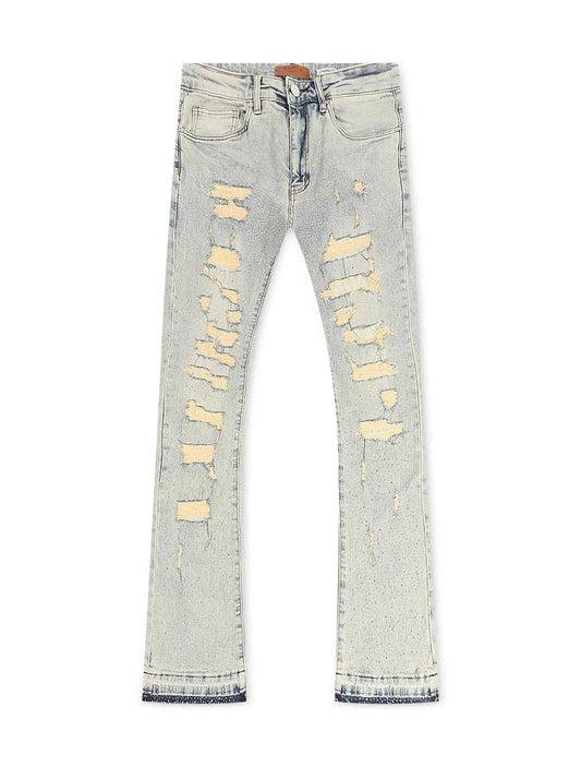 Waimea Flex Rhinestone Stacked Fit Jeans - Vintage Wash