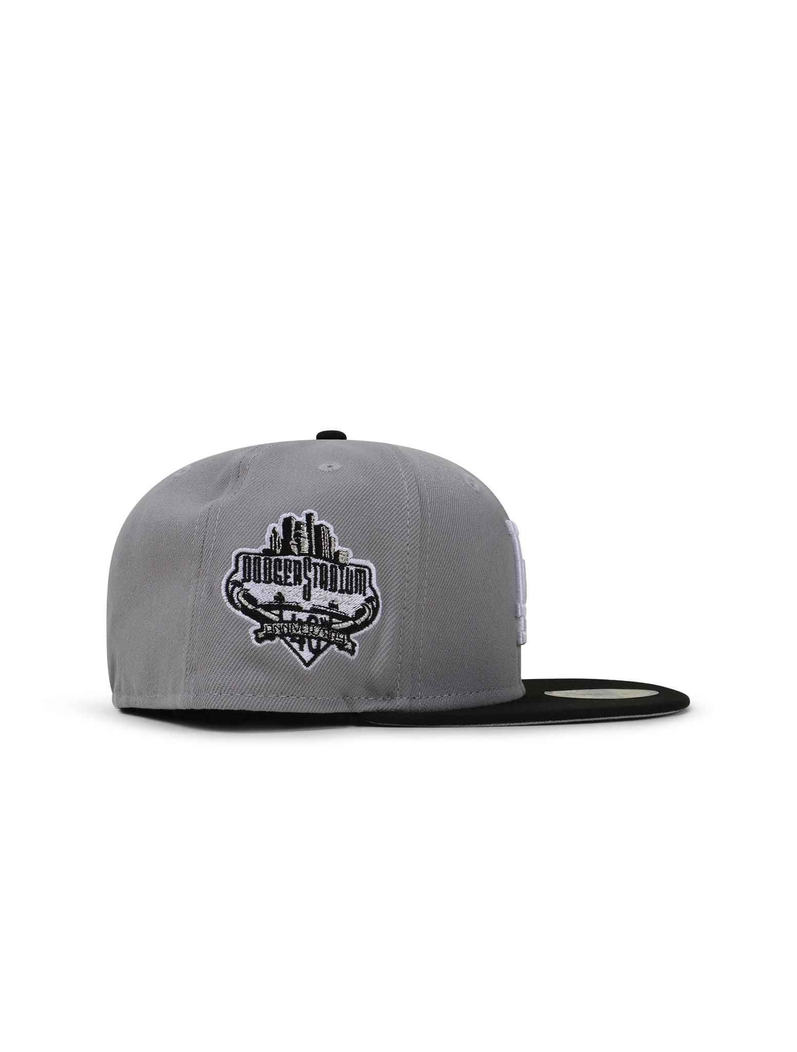 New Era 5950 Dodgers 40Th Anniversary Hat - Gray/Black