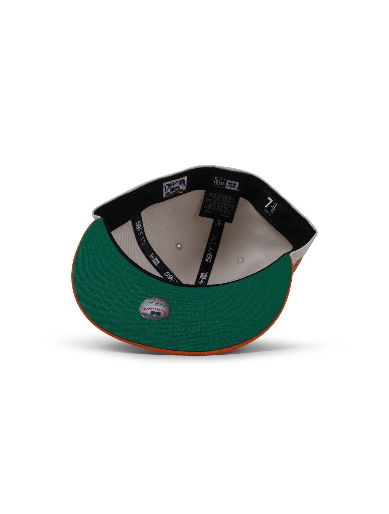 New Era 5950 Dodgers 50Th Anniversary Hat - Stone/Burnt Orange