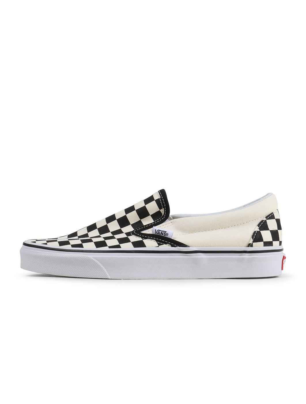 Vans Mens Classic Slip On - White Checkered