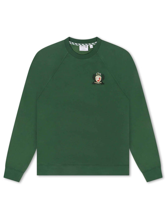 Lacoste Embroidered Shield Sweatshirt - Green