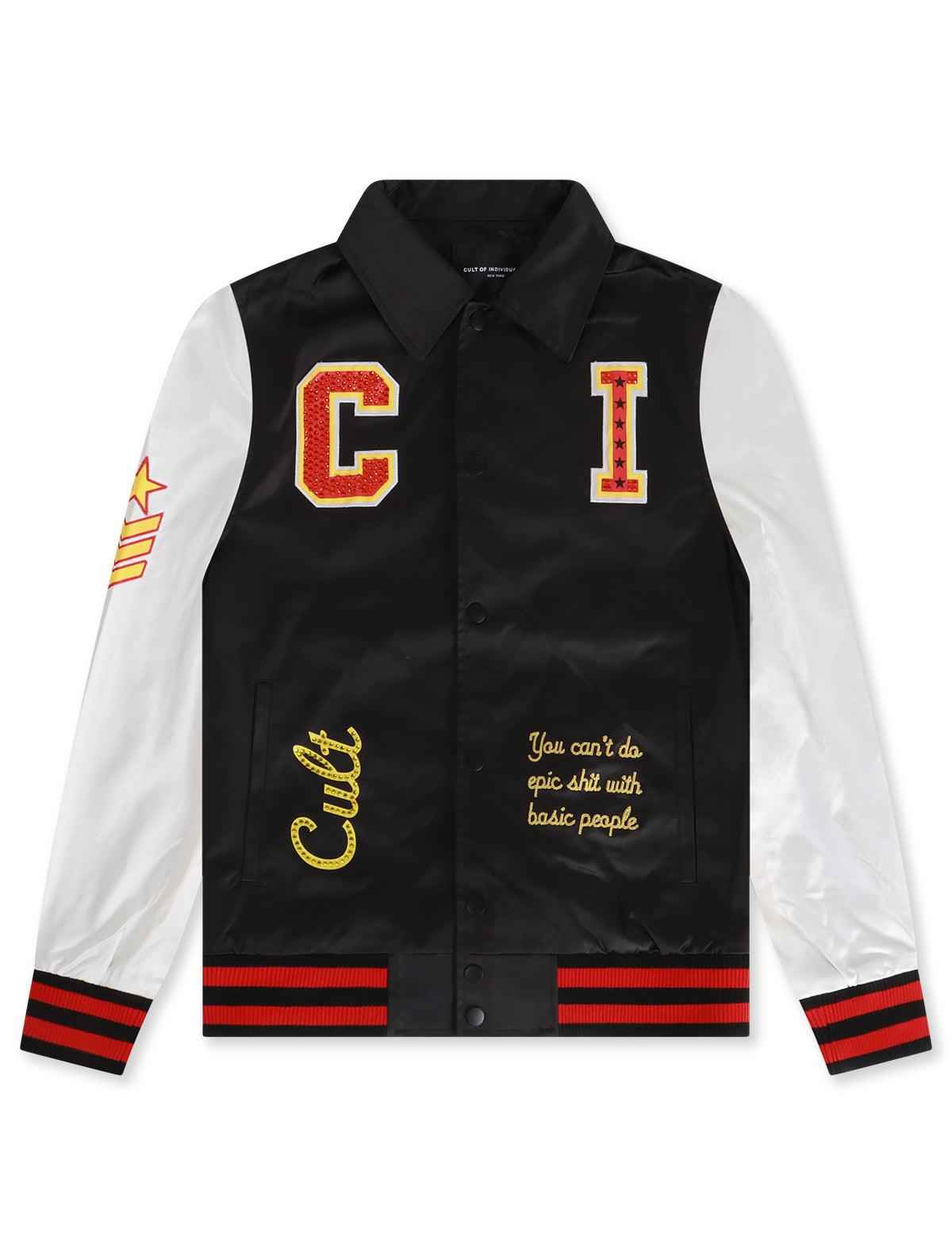 Cult Of Individuality Nylon Saints And Sinners Jacket - Black