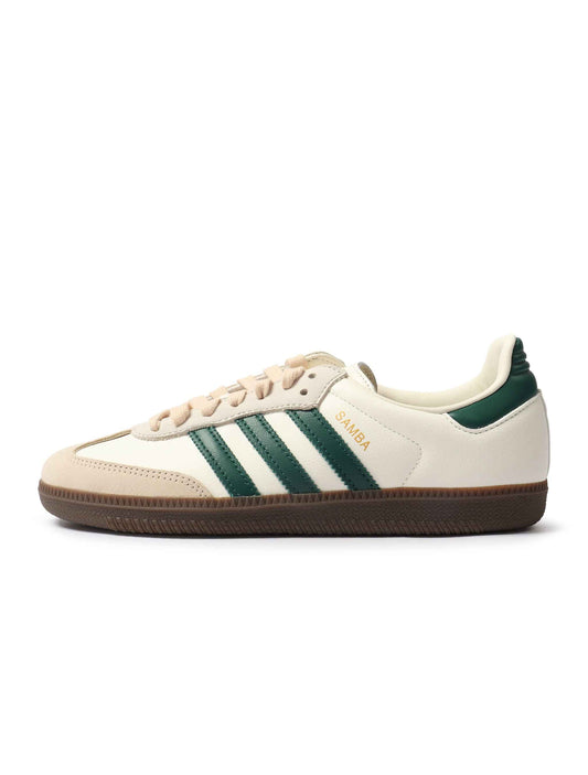 Adidas Women's Samba OG - White/Green Sand