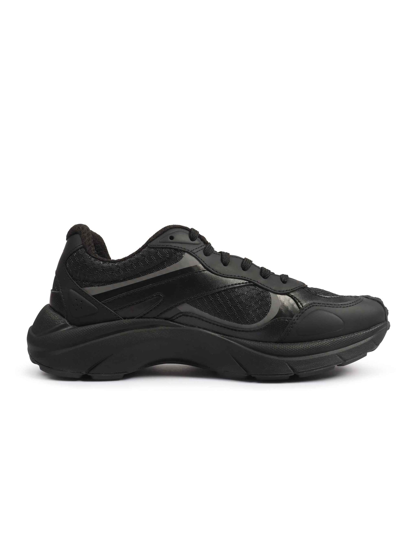 Hugo Boss Mens Trainers Leather Mesh - Black