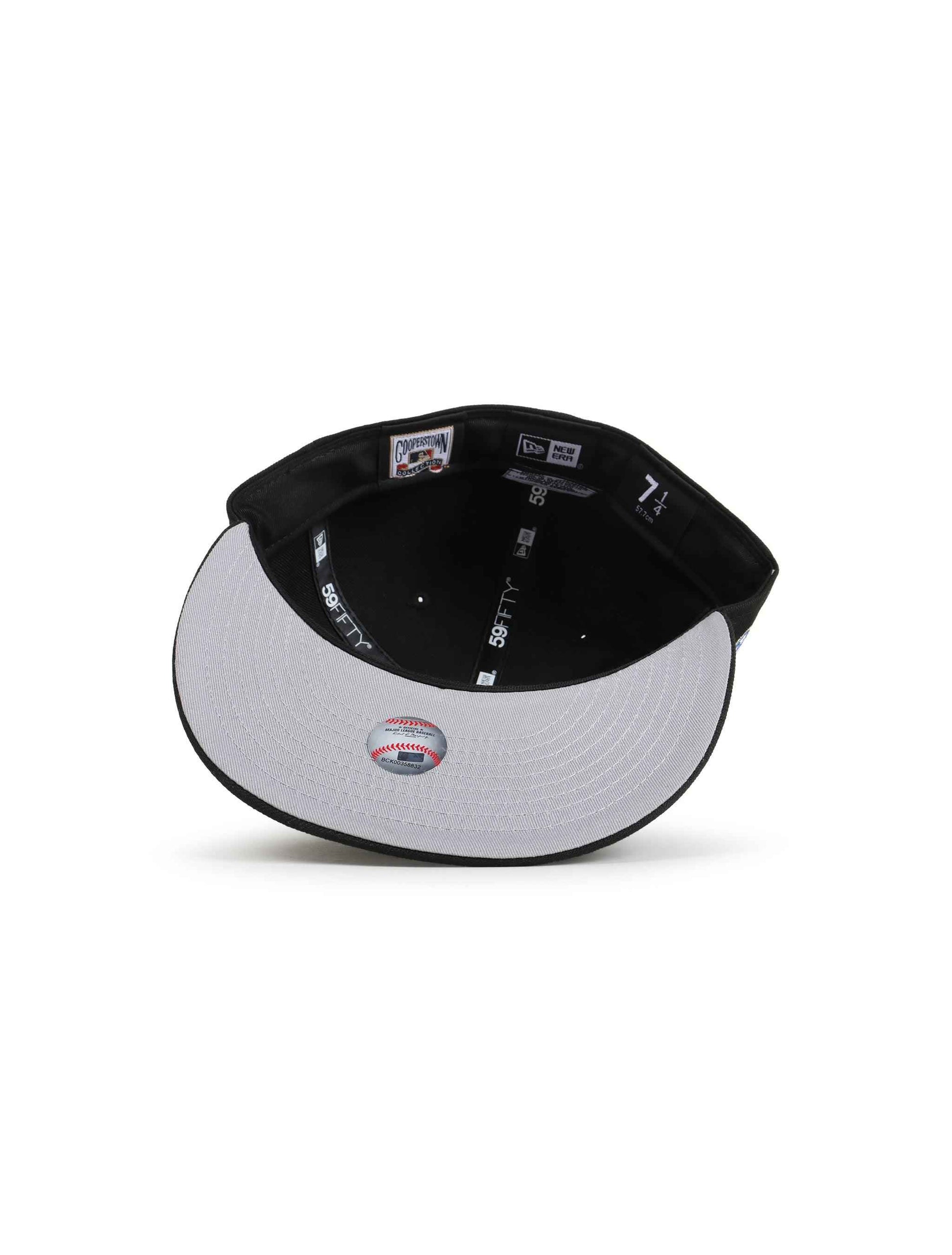 New Era 5950 Dodgers 40th Anniversary Hat - Black/Metallic Blue