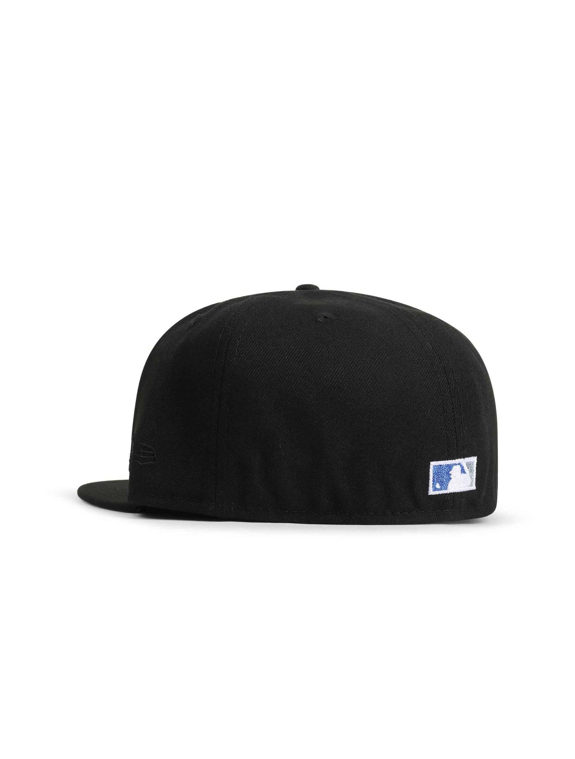 New Era 5950 Dodgers 40th Anniversary Hat - Black/Metallic Blue