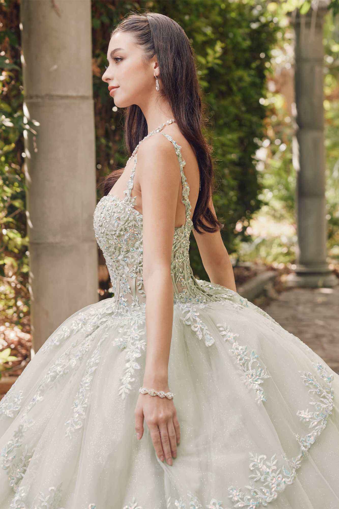 Juliet JT1450J Poofy Sweetheart Corset Boned Quinceanera Ball Gown