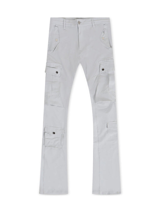 Jordan Craig Stacked Rodeo Polyester Cargo Pants - Grey