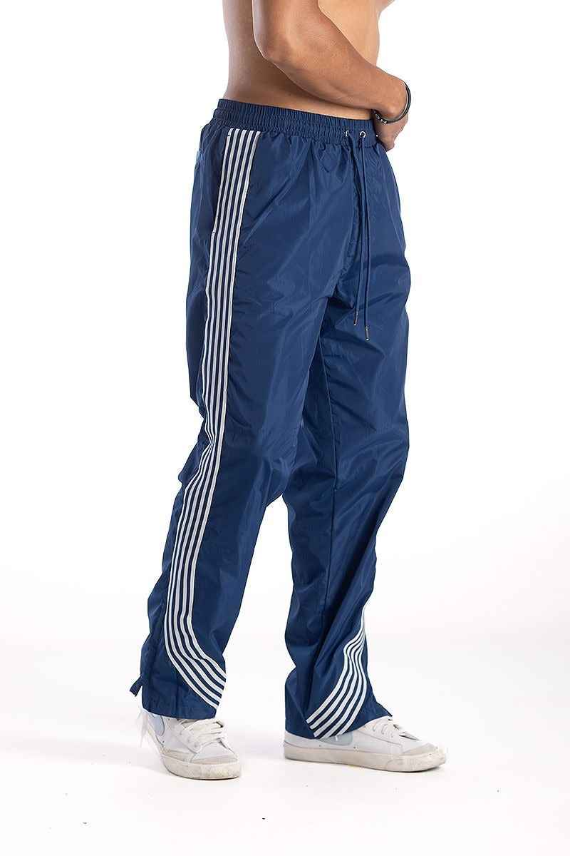 Kindred Nylon Sriped Pants - Navy