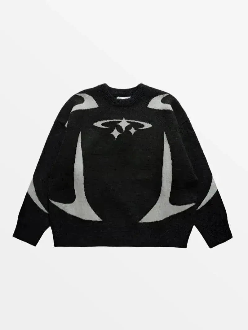 Knitted Sweater Circle Star