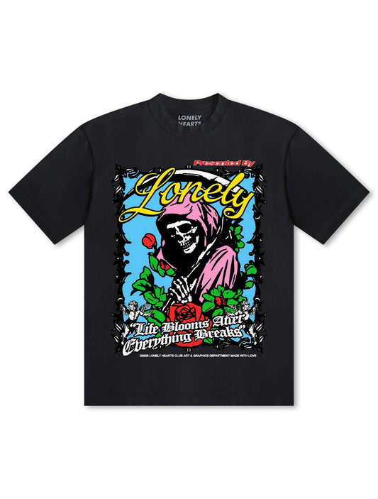 Lonely Hearts Club Life Blooms Premium T-Shirt - Black