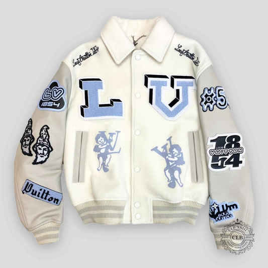 LOUIS VUITTON BUGS BUNNY VARSITY JACKET - WHITE