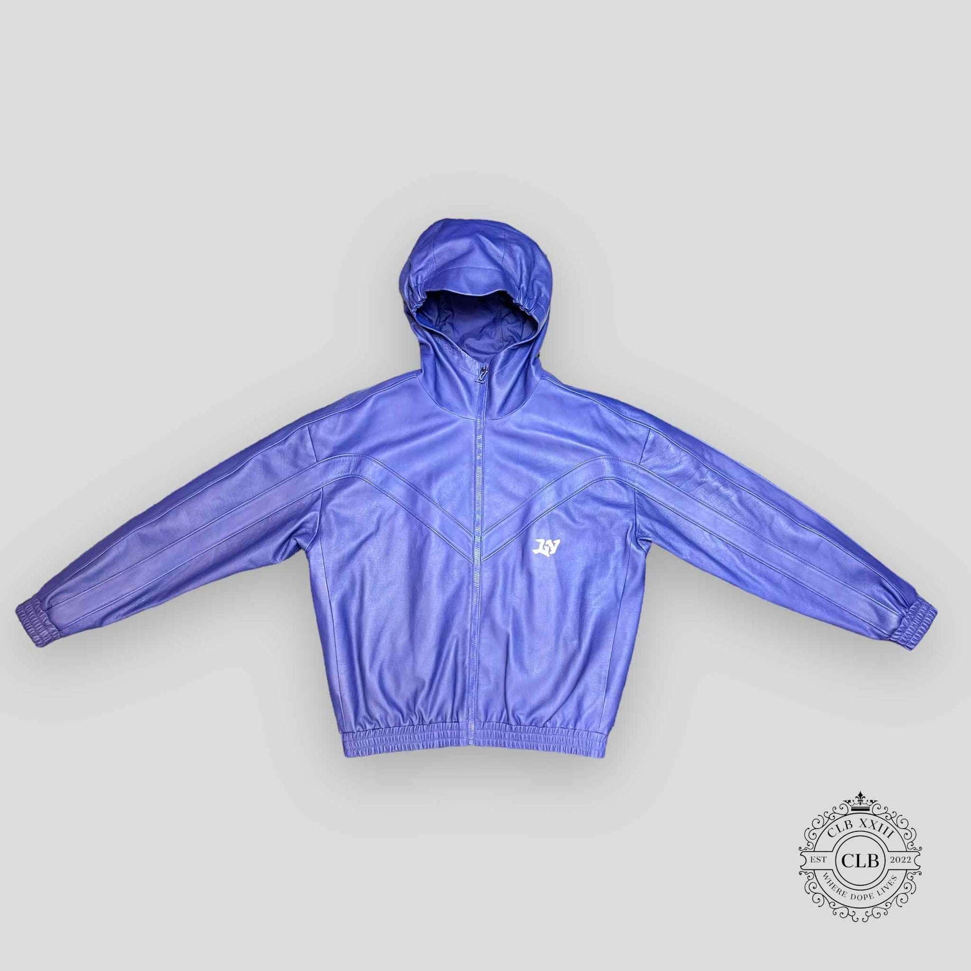 Louis Vuitton Leather Track Jacket in Purple