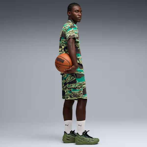 Puma Lafrance Supply Terry Shorts - Green Terrain