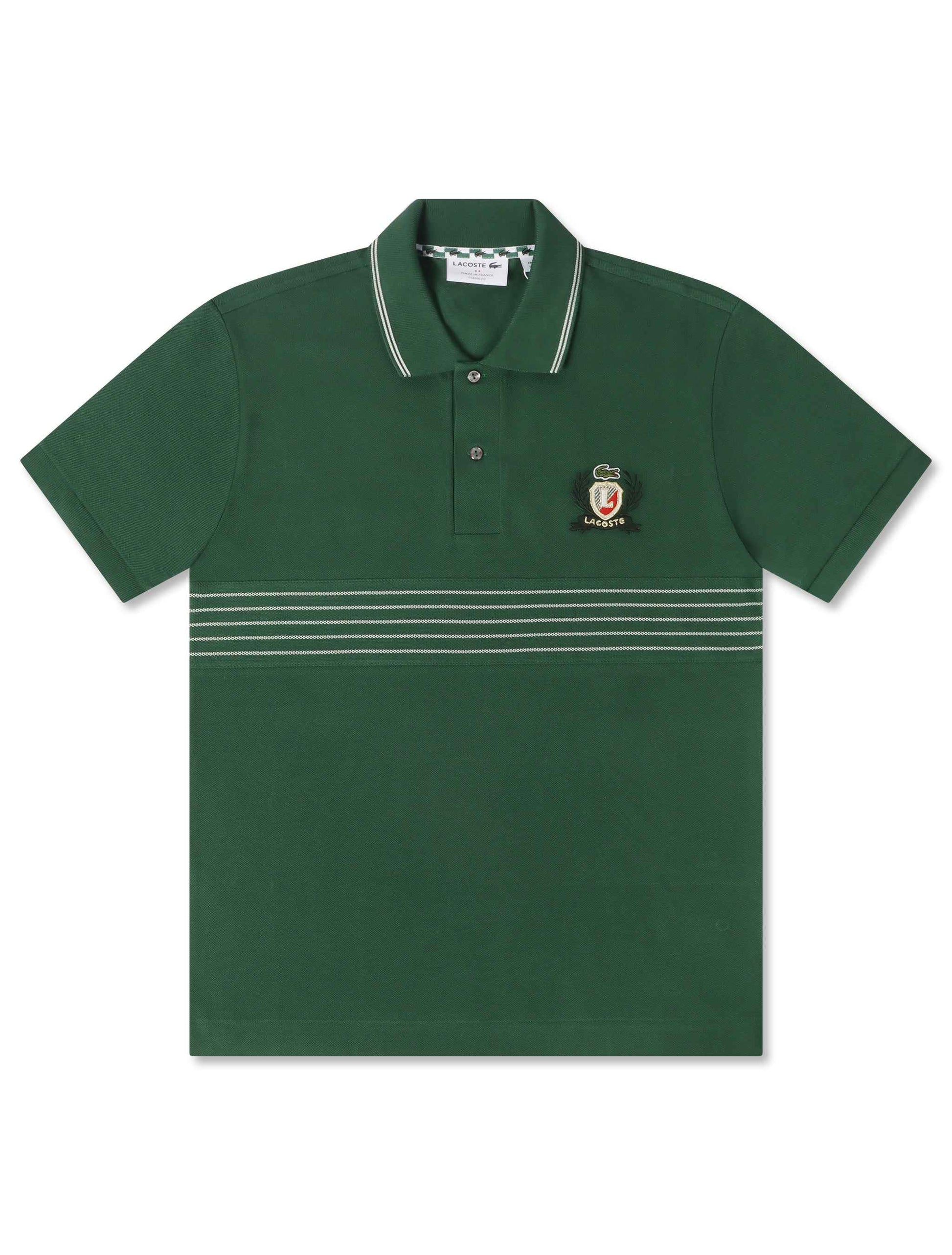 Lacoste Classic Fit Embroidered Shield Polo - Green