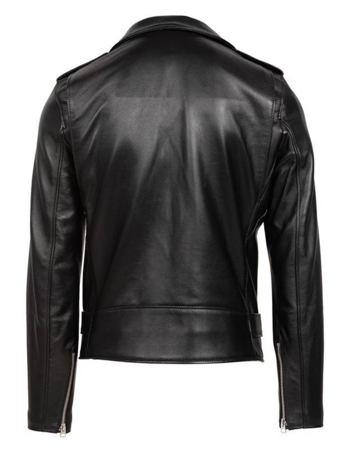 Men's Black Lambskin Asymmetrical Moto Jacket