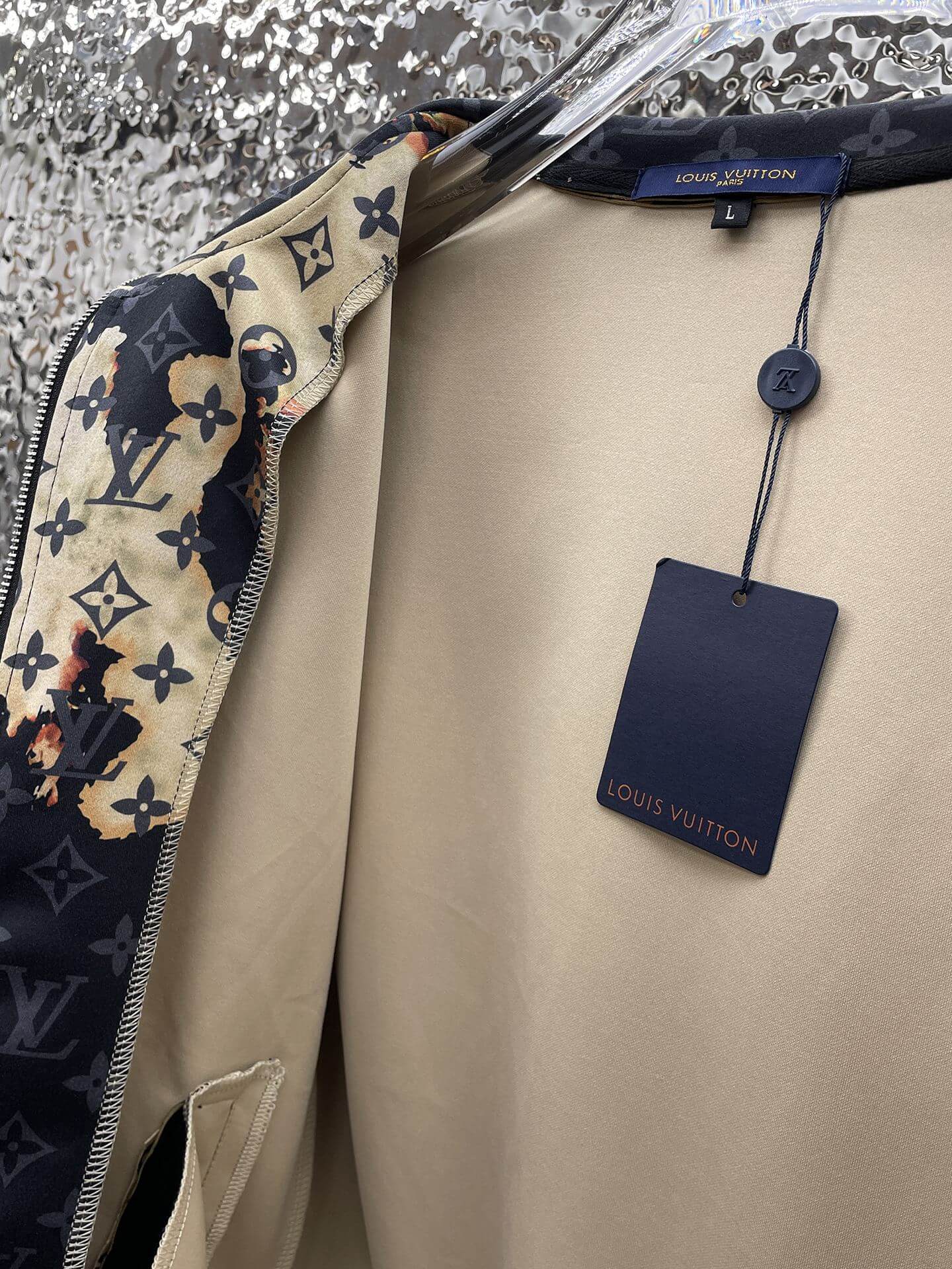 Monogram Bleached Effect Tracksuit Black and Tan CUSTOM
