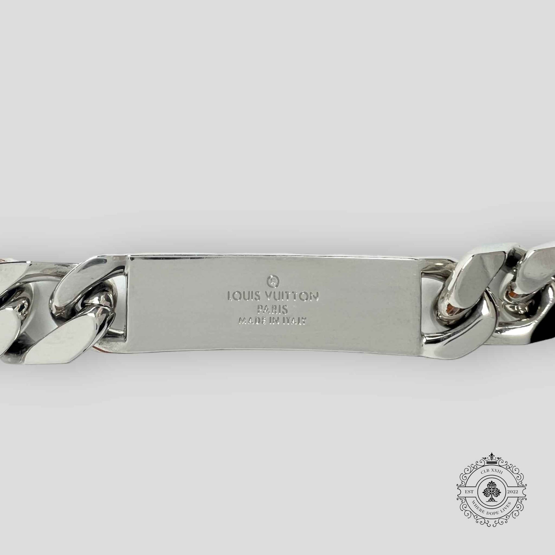 Louis Vuitton Monogram Chain Bracelet in Silver
