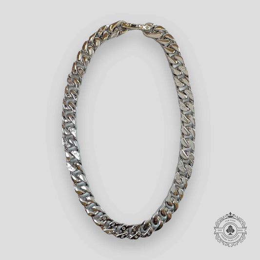 Louis Vuitton Virgil Monogram Chain Link Necklace in Silver