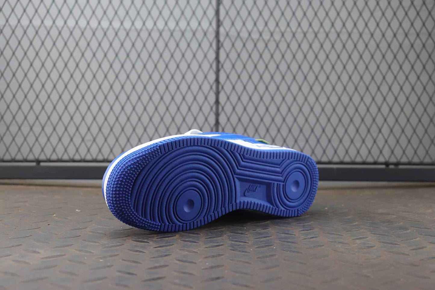 Monogram X Air Force 1 Low Blue White Sneakers