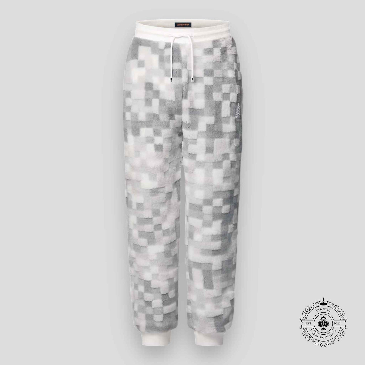 Louis Vuitton Fleece Pants in Grey