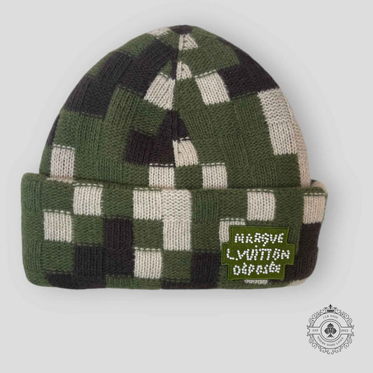 Louis Vuitton Green Damoflage Bonnet Beanie