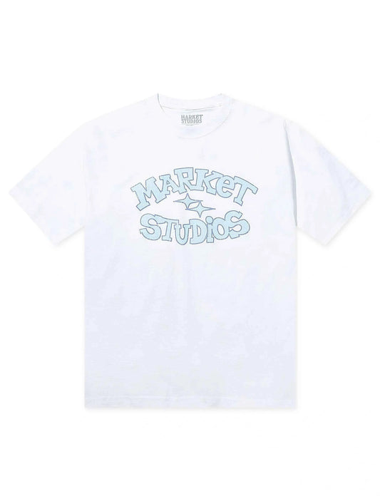 Market Studios Smiley Old School Tee - White