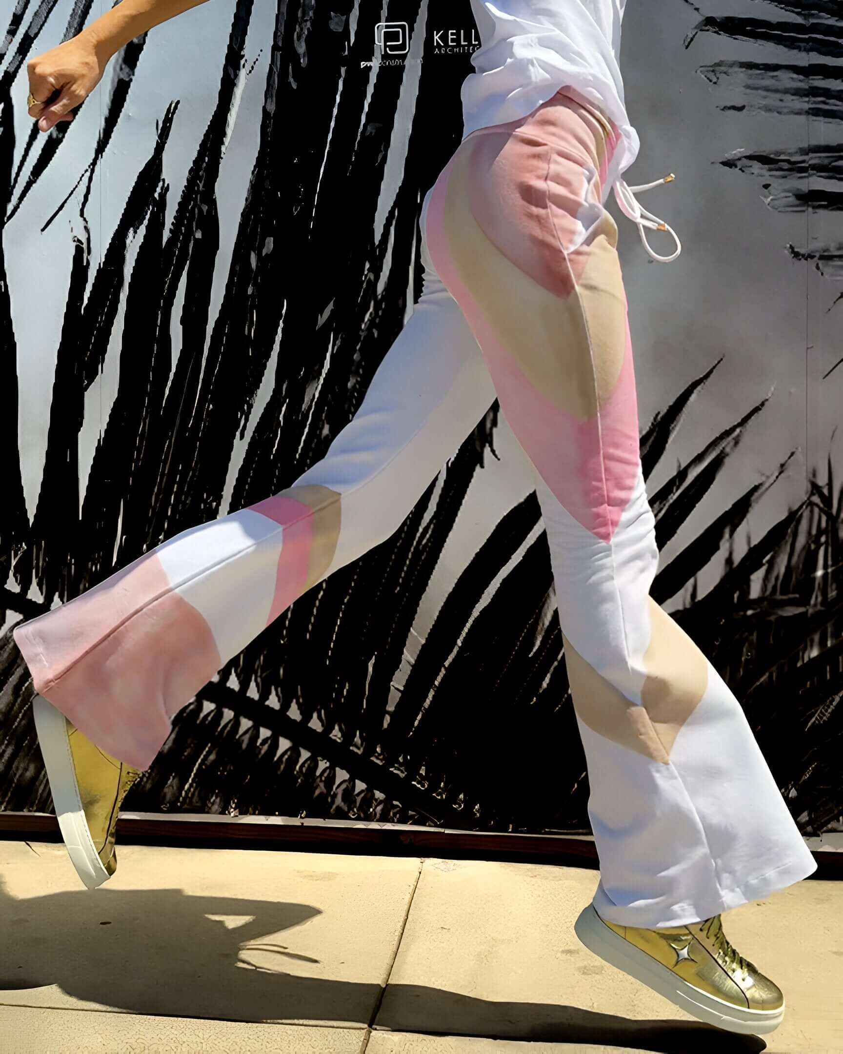 Designing Hollywood X Madison Maison™White Flare Sweatpants