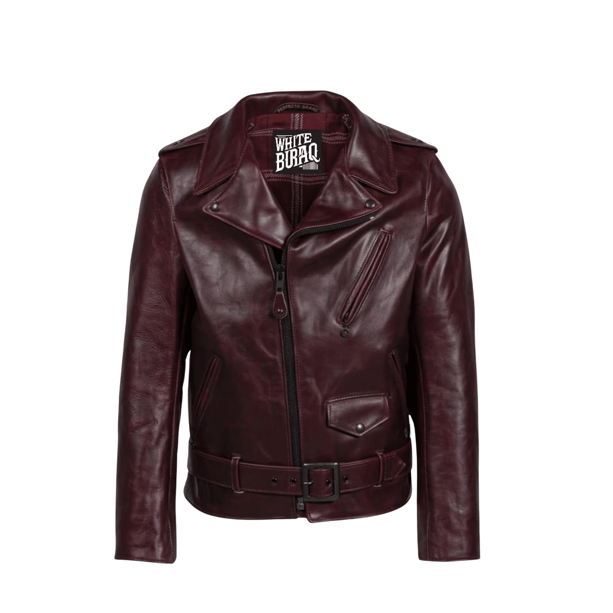 Men's Heavyweight Steerhide Asymmetrical Biker Jacket