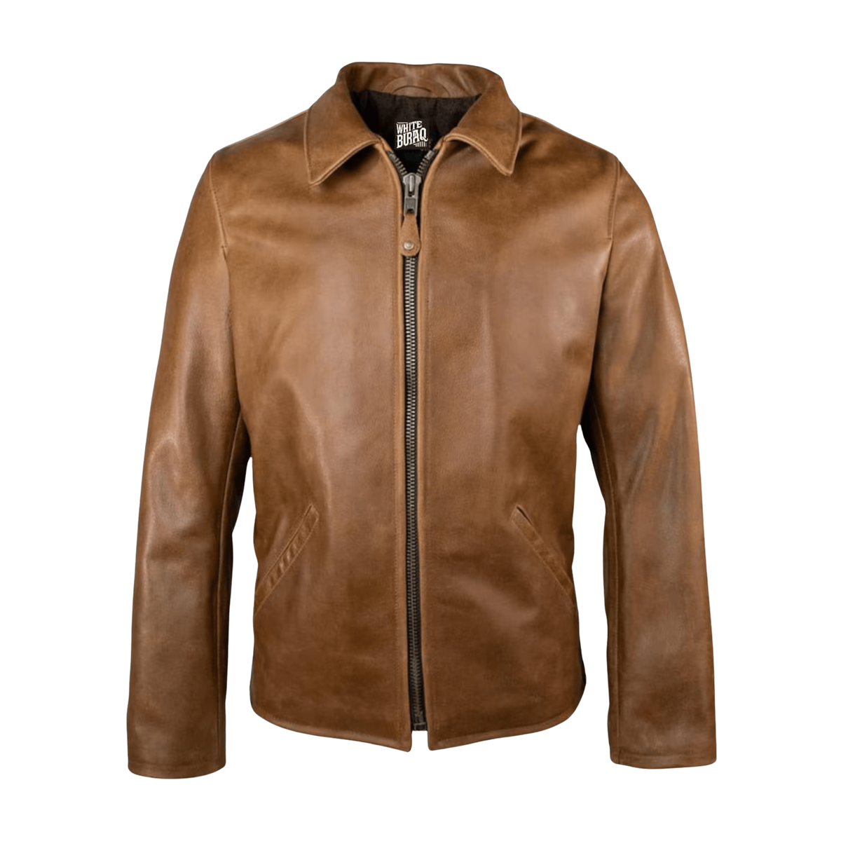 Men's Waxed Buffalo Leather Western Jacket