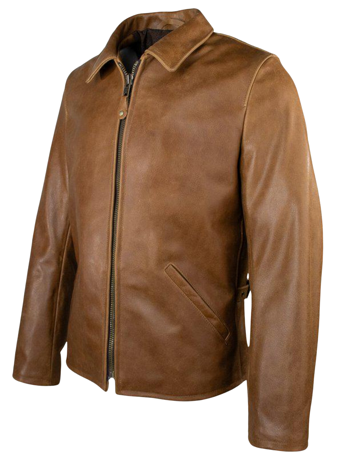 Men's Waxed Buffalo Leather Western Jacket