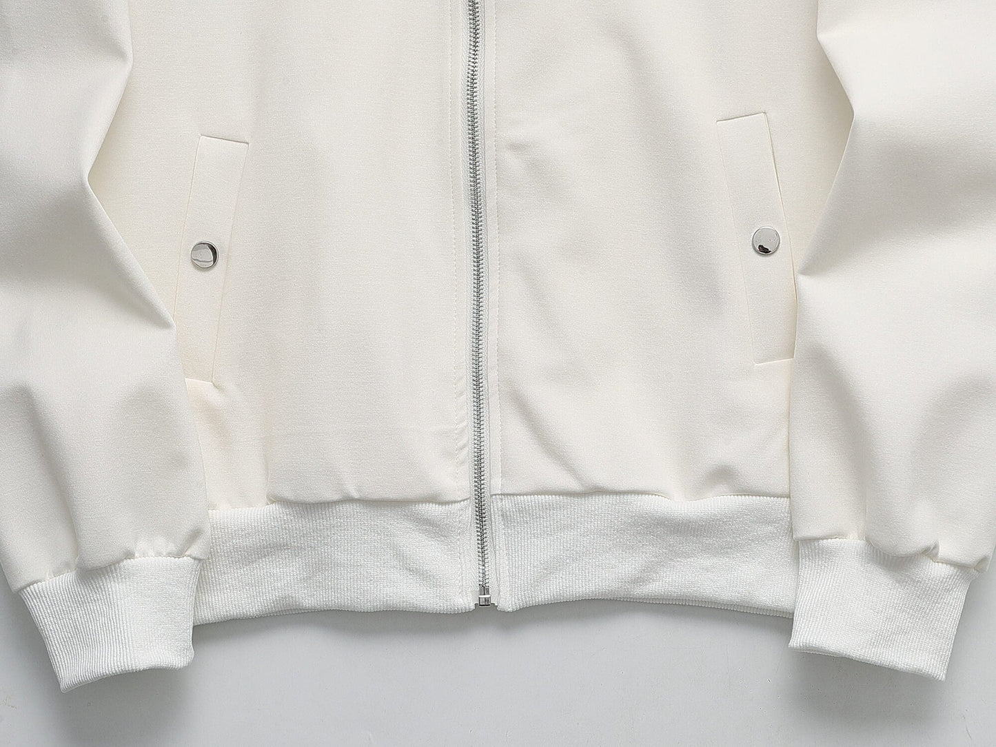 Moncler Tricolor Striped Patch Technical Tracksuit White CUSTOM
