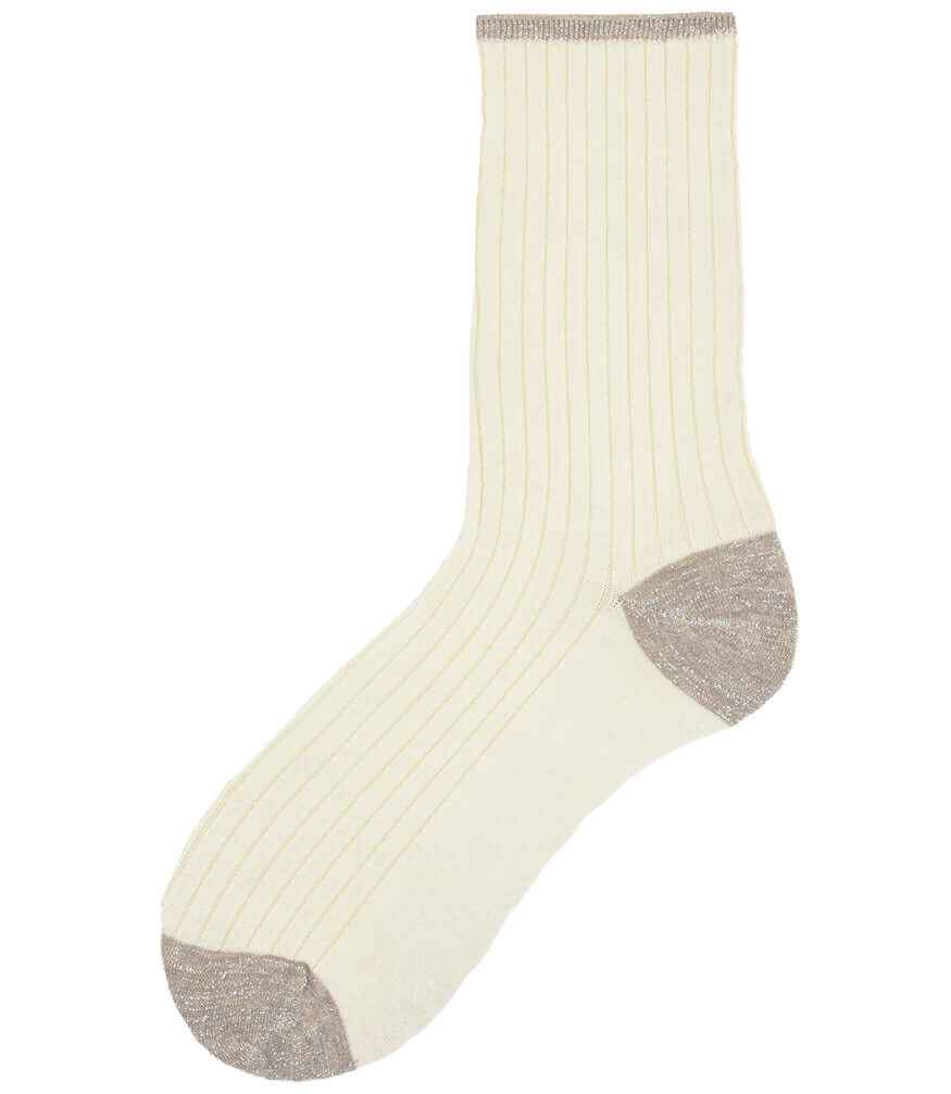 Alto Milano Ecru Donna Short Socks