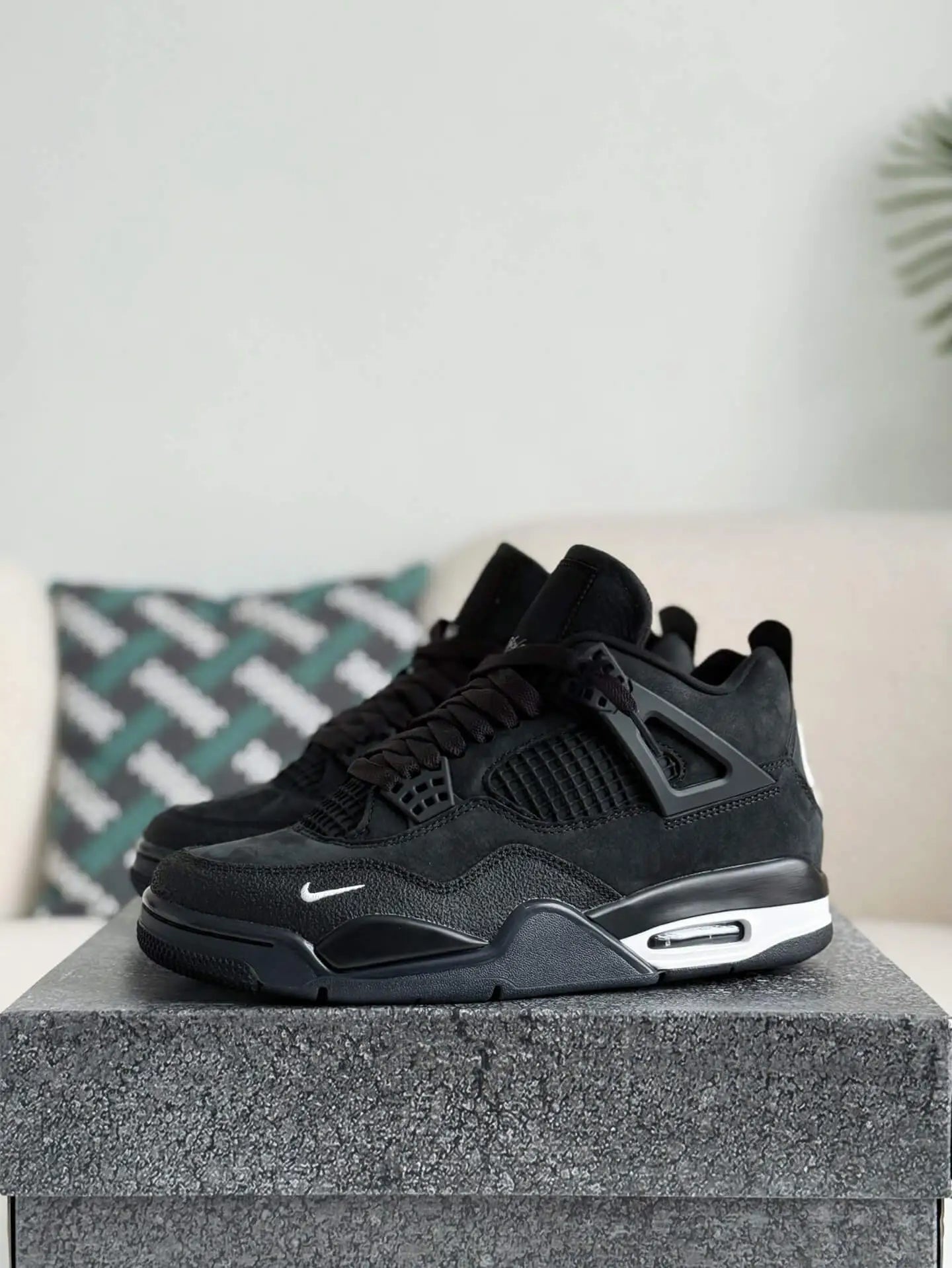 Nike Air Jordan 4 Retro x Nigel Sylvester Black Brick by Brick