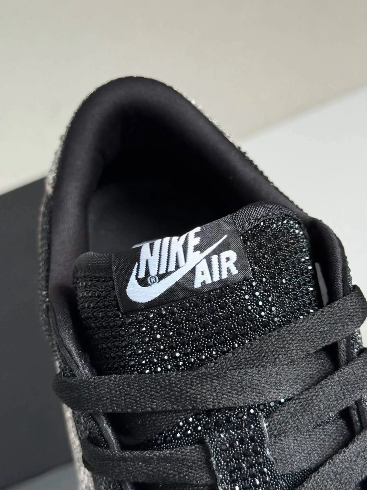 Swarovski x Air Jordan 1 Low OG in Black and Silver