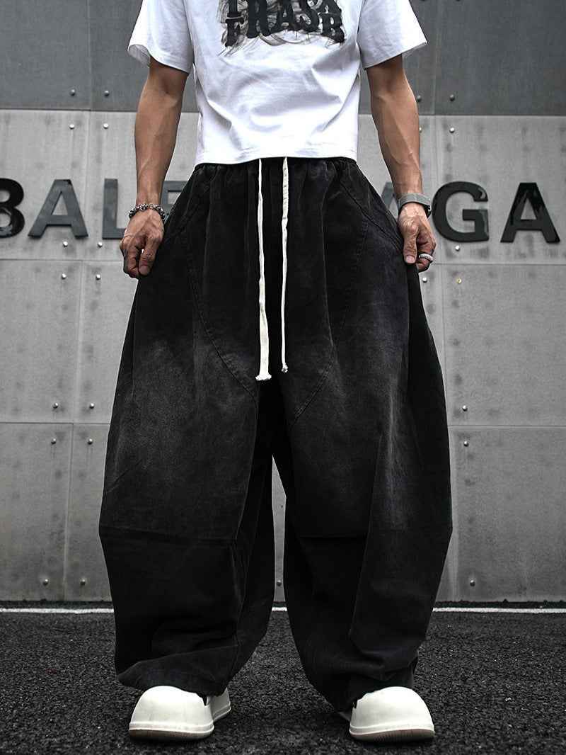 Baggy Wide-Leg Harem Pants