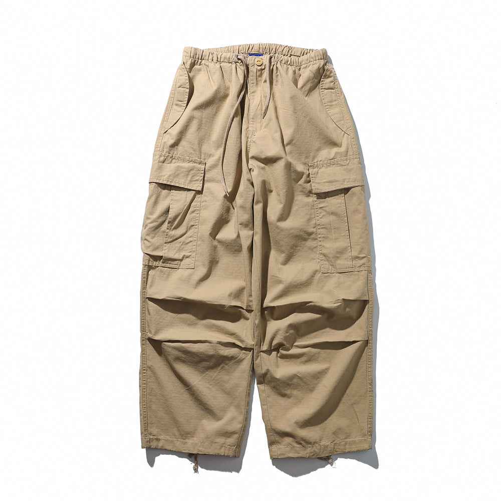 Loose Fit Cotton Baggy Cargo Pants