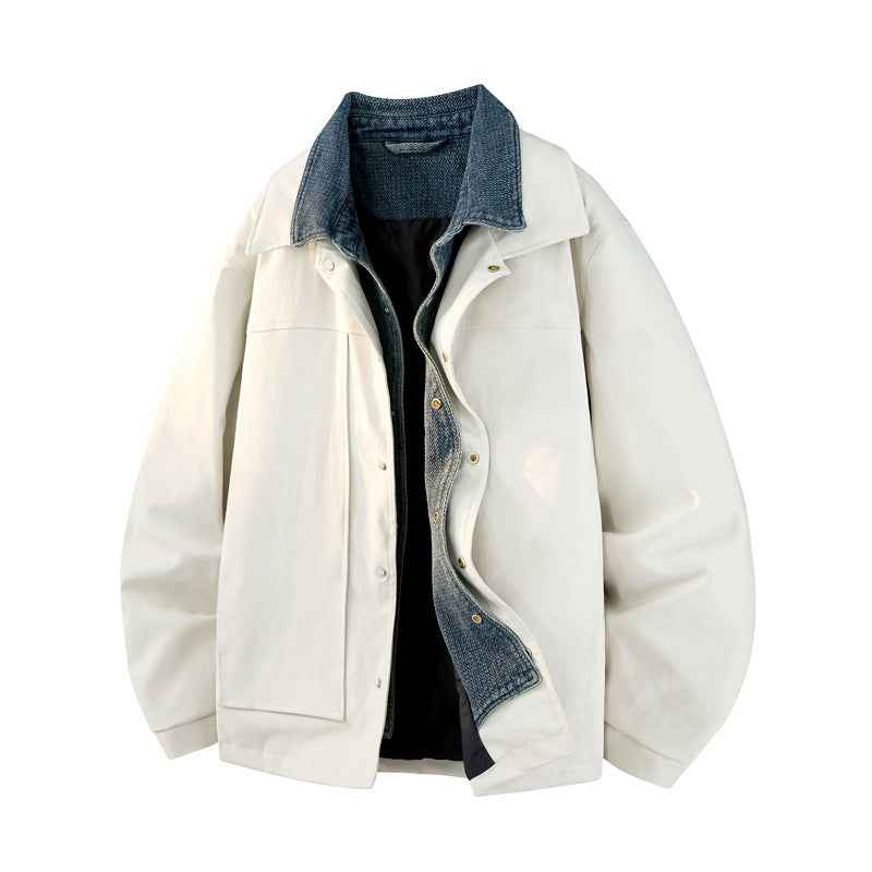 Denim Faux TwoPiece Jacket